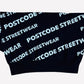 POSTCODE CREW NECK SWEATER BLACK